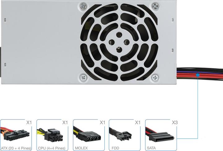 Produktbild Tooq Technology Fuente A. Ecopower Ii Tfx 500w Oem (500 W)