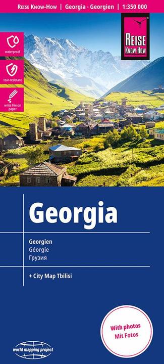 Map Georgien / Georgia (1:350.000)