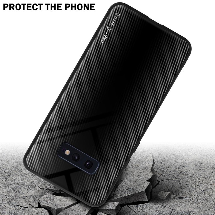 Productafbeelding Cadorabo TPU gestreepte glasplaat (Samsung Galaxy S10e)