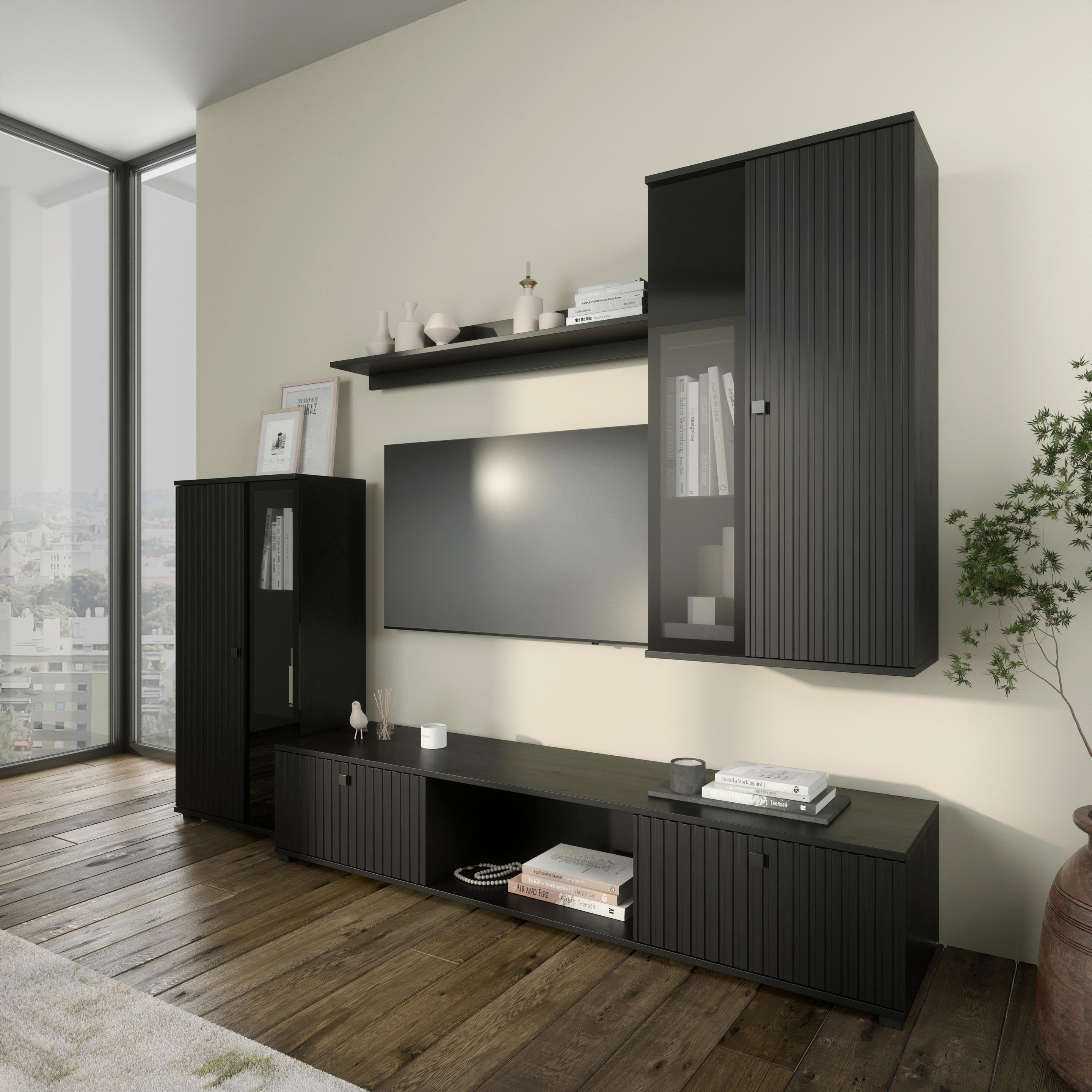 ADRK Furniture, Wohnwand, Schrankwand SALIA