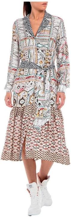 Image du produit Replay Robe imprimée viscose satinée (XS)