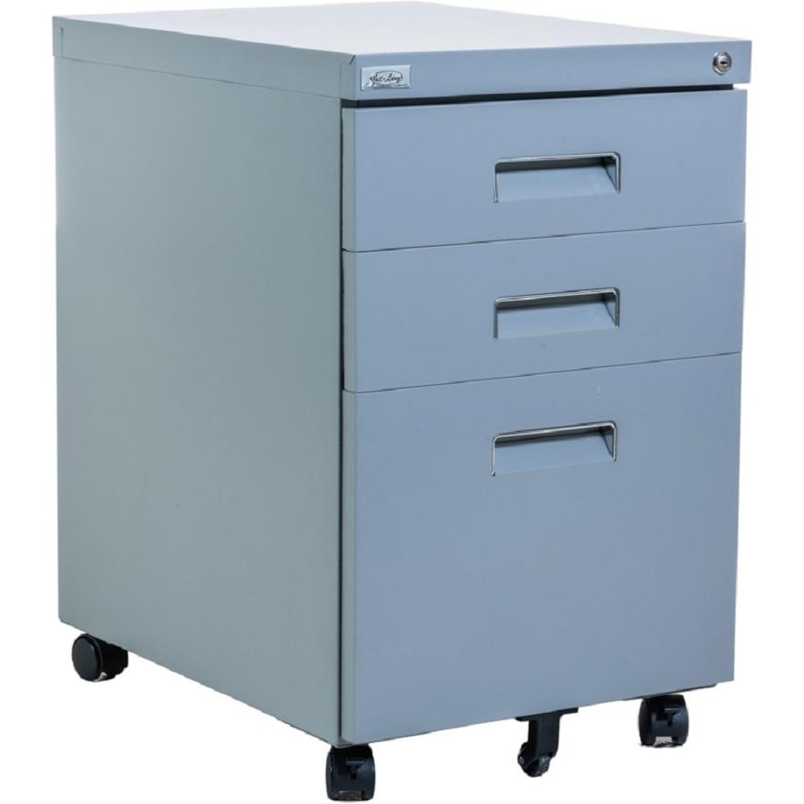 Jet-Line, Rollcontainer, Rollcontainer PAUL grau Rollschrank Bürocontainer knock-down