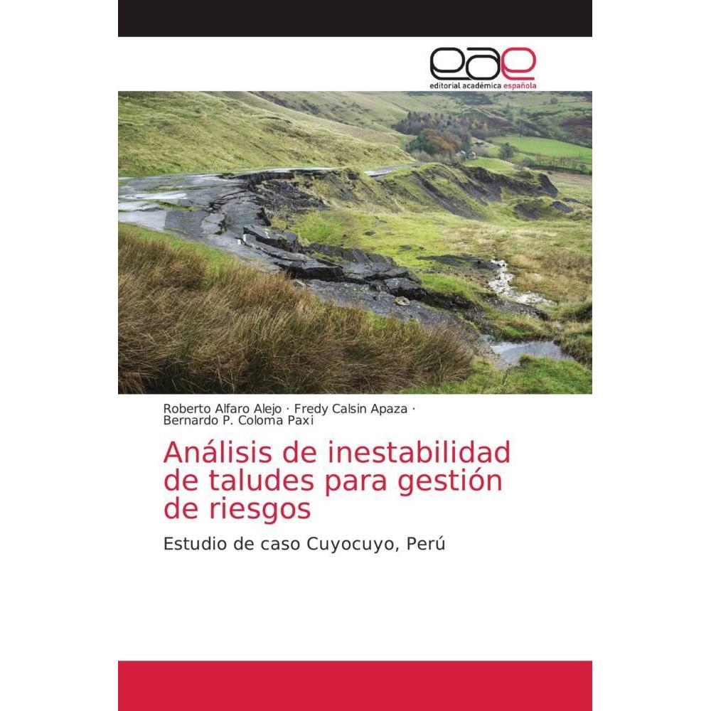 Análisis de inestabilidad de taludes para gestión de riesgos, Fachbücher von Roberto Alfaro Alejo, Fredy Calsin Apaza, B...