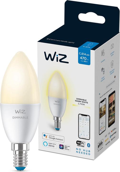 Produktbild WiZ Warm White (E14, 4.90 W, 470 lm, 1 x, F)