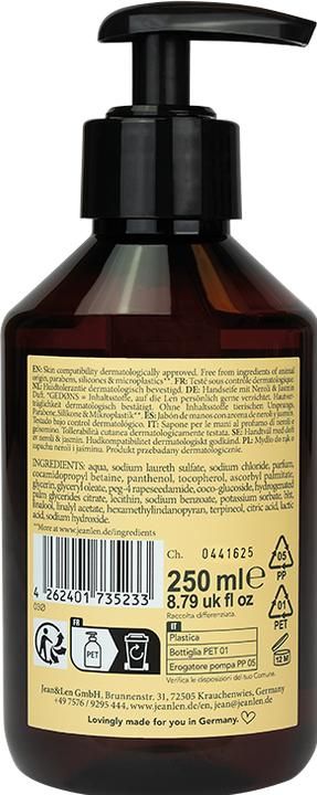 Actual product image Jean & Len Neroli/Jasmine (Liquid soap, 250 ml)
