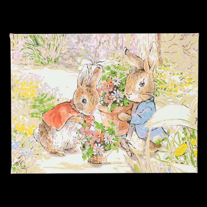 Actual product image Craft Buddy Painting by numbers picture set 30x40cm Peter Rabbit and Flopsy