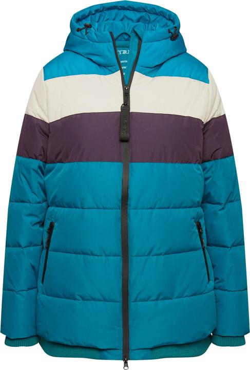 Actual product image Ulla Popken HYPRAR Striped Triple Function Fully Lined Quilted Jacket (50, 52)