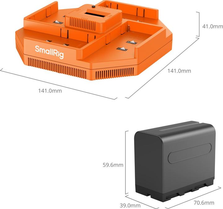 Actual product image SmallRig NP-F970 (Camera battery charger)