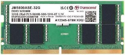 Immagine prodotto Transcend SO-DIMM DDR5 48GB JetMemory 5600MHz 2Rx8,3Gx8,CL46,CL46,1.1V (5600 MHz, RAM DDR5, SO-DIMM)