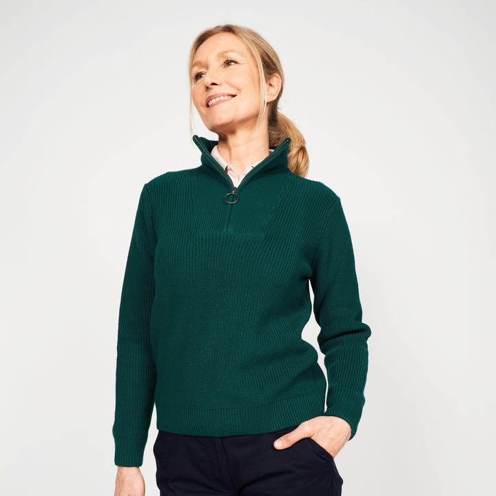 Produktbild Inesis Women's golf half-zipped pullover - MW500 green (L)