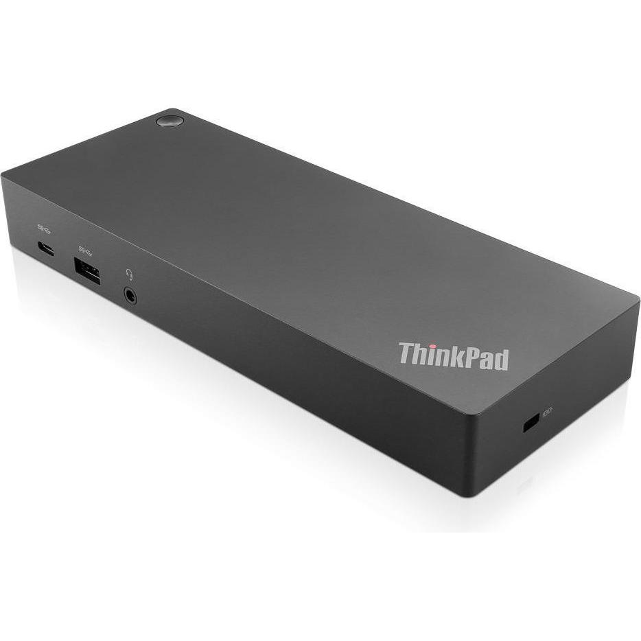 Lenovo ThinkPad Hybrid USB-C with USB-A (USB-C, 2 Ports), Dockingstation + USB Hub, Schwarz