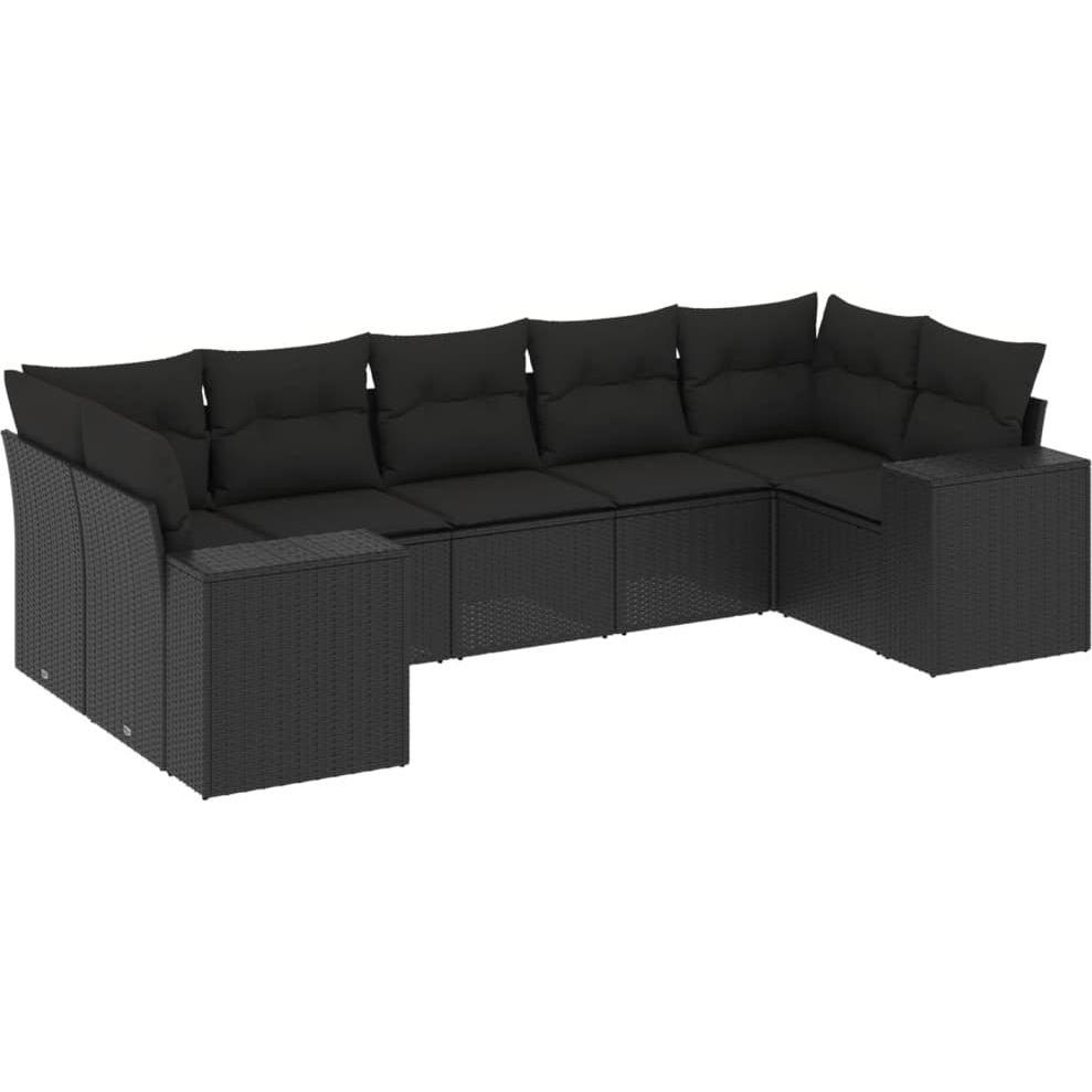 VidaXL, Gartenlounge, 10-tlg. Garten-Lounge-Set mit Kissen