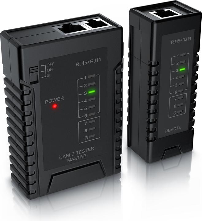 Actual product image CSL Network cable tester for RJ45 RJ11 cables - Patch cable line tester - LAN Network Cable Tester