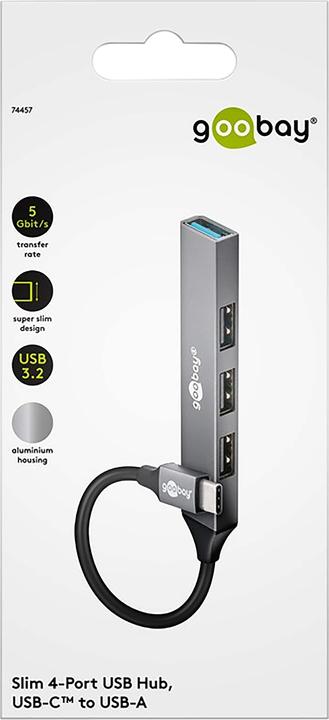 Immagine prodotto Goobay Sottile (USB-C, 4 Porti)