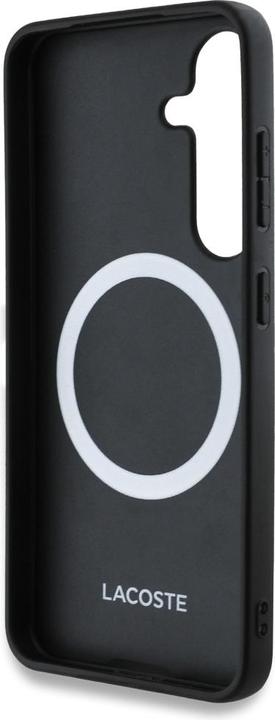Actual product image Lacoste Etui Iconic Petit Pique Woven Logo MagSafe do Samsung Galaxy S25 czerwony (Samsung Galaxy S25)