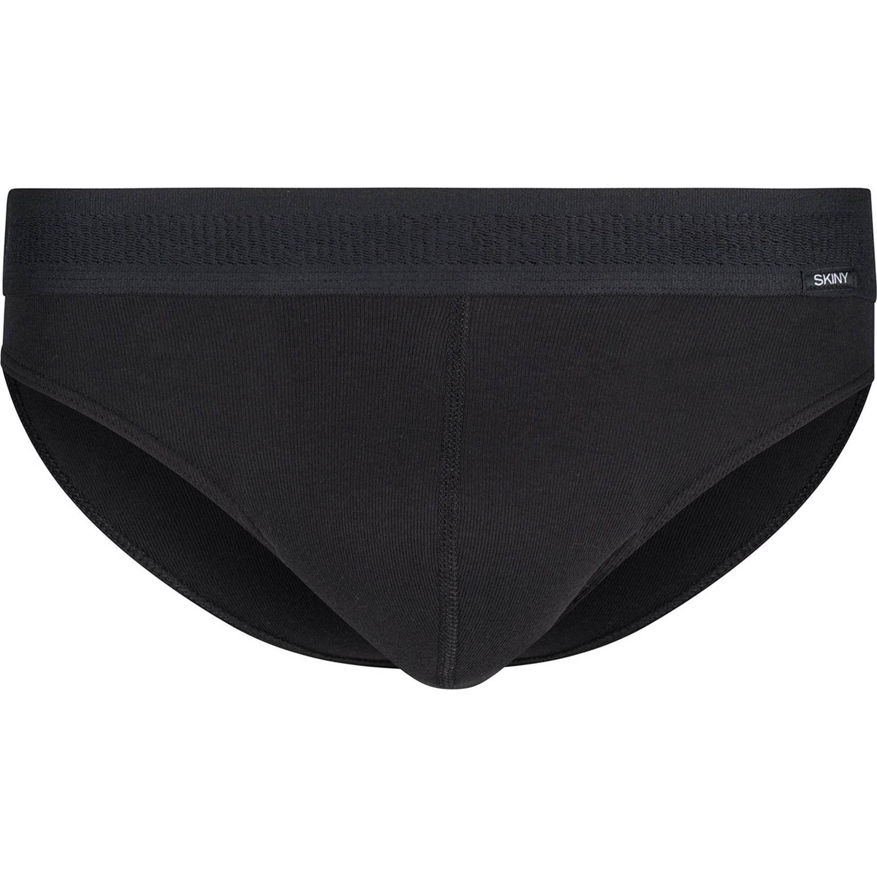 Thumbnail - Skiny, Herren, Unterhosen, Slip Klassisch Bequem sitzend, Schwarz, (M, 4er Pack)