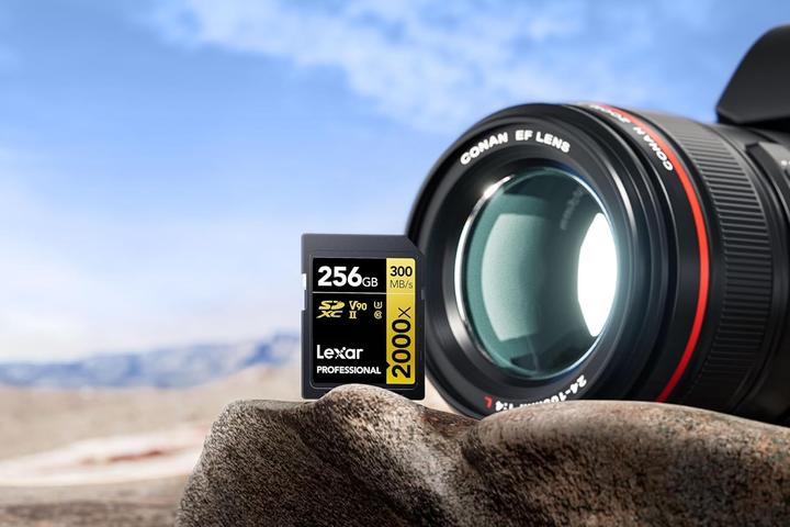 Produktbild Lexar Professionelle SD-Karte mit UHS-II-Technologie für hochauflösende Videoaufnahmen (256 GB, SDXC, U3, UHS-I, UHS-II)