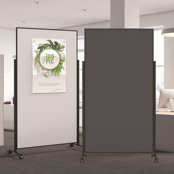 Actual product image Magnetoplan Whiteboard VarioPin 1181401 100x180cm frame black (100 x 180 cm)