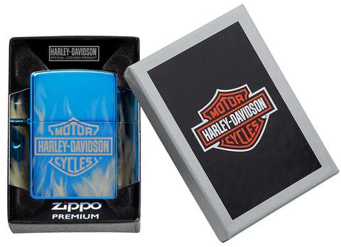 Actual product image Zippo Harley-Davidson Blue Fire