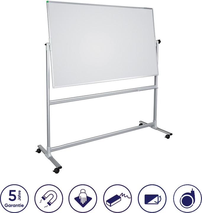 Produktbild Franken Whiteboard Mobil mit Drehfunktion U-Act!Line Stahl (150 x 100 cm)