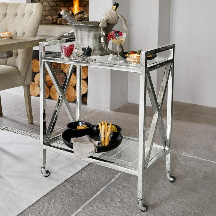 Produktbild Loberon Barwagen Stamford silber