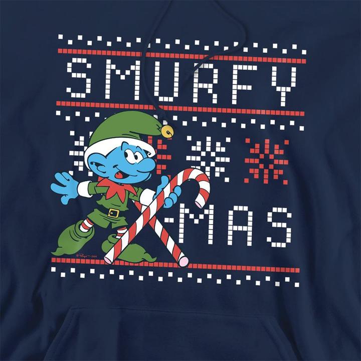 Produktbild The Smurfs Kapuzenpullover weihnachtliches Design (M)
