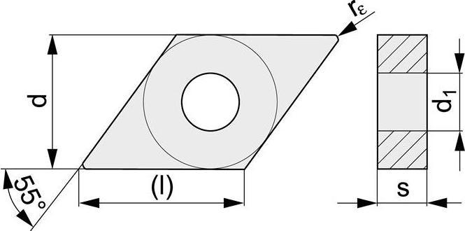 Actual product image Tecwerk Insert DNMG150608L-HP UNI35 left