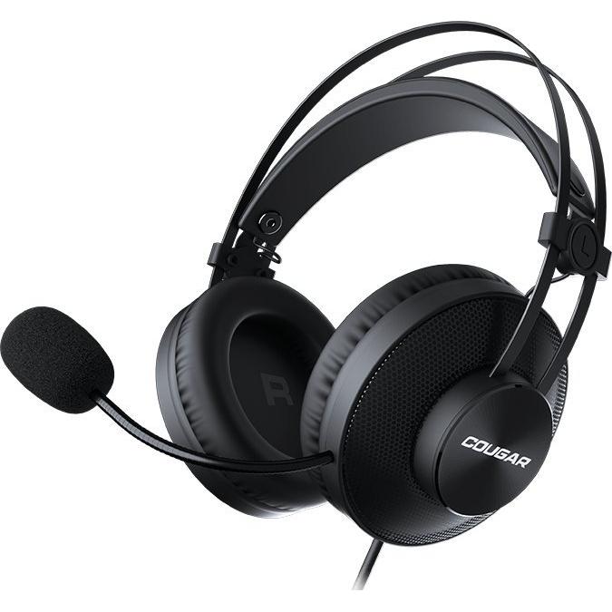 Thumbnail - Cougar Immersa Essential Headset Stereo 3.5mm 4-pole and 3-pole PC adapter Driver 40mm 9.7mm noise (Kabelgebunden), Gami...