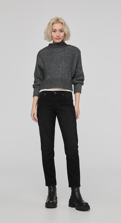 Produktbild Du/Er W Tech Fleece Denim Girlfriend Jean - Wash Black (26)