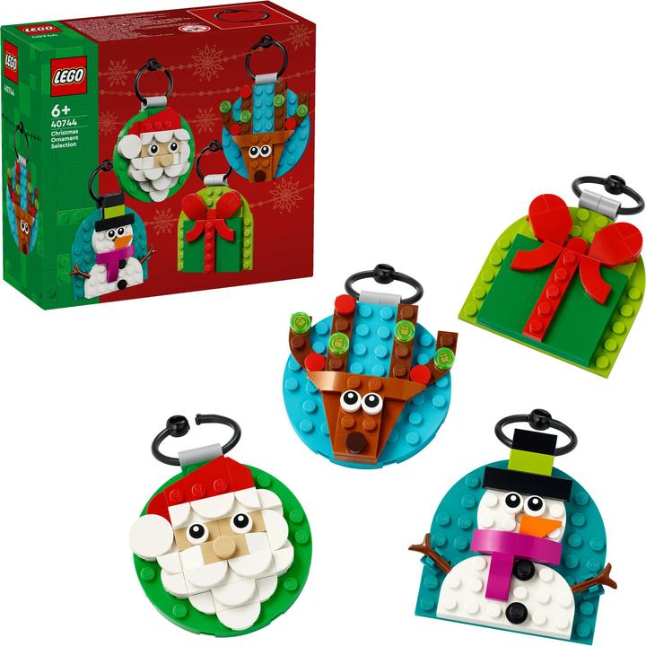 Produktbild LEGO Verschiedene Christbaumanhänger (40744, LEGO Iconic)