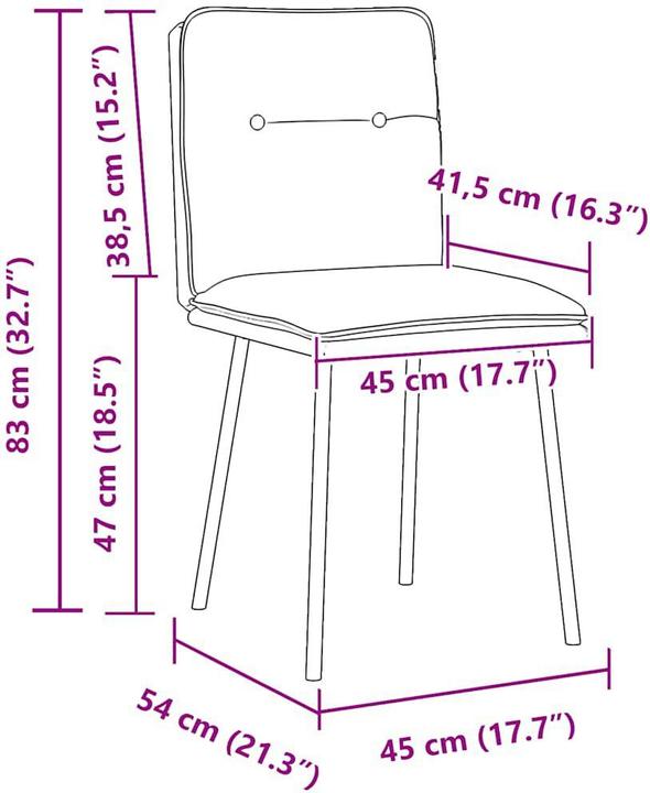 Image du produit vidaXL Esszimmerstuhl
