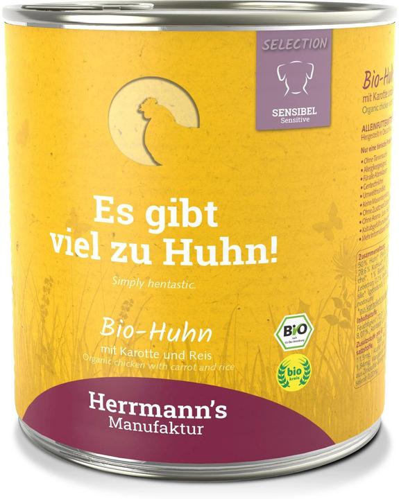 Actual product image Herrmanns Huhn mit Karotte und Reis (Adult, 6 pcs., 800 g)