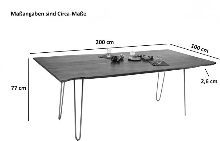 Actual product image SAM Hannah (200 x 100 x 77 cm)