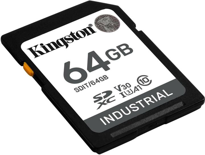 Actual product image Kingston Card Ind. SD +ADP 64GB pSLC (64 GB, SDXC, U3, UHS-I)