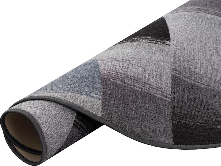 Actual product image Snapstyle Designer Velour Carpet Mystic Karo (Ø 100 cm)