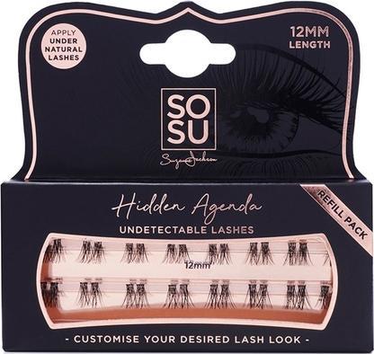 Actual product image Sosu Cosmetics - Artificial tufted eyelashes Hidden Agenda (Undetectable Lashes) 12 mm (Artificial eyelashes)