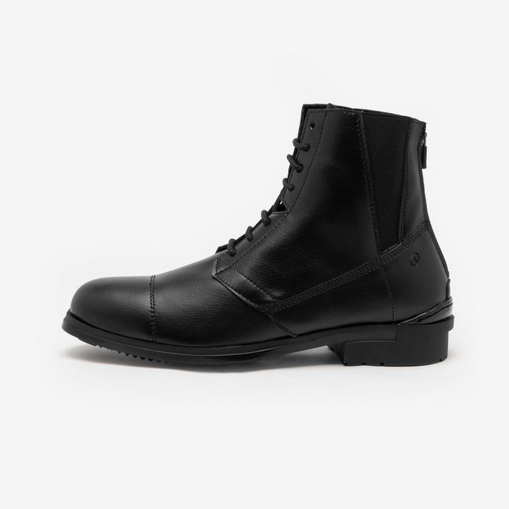 Actual product image Caperlan Reitstiefel Schnuersenkel Kunstleder - 500 schwarz (41)