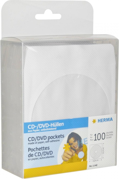 Actual product image Herma CD/DVD sleeves