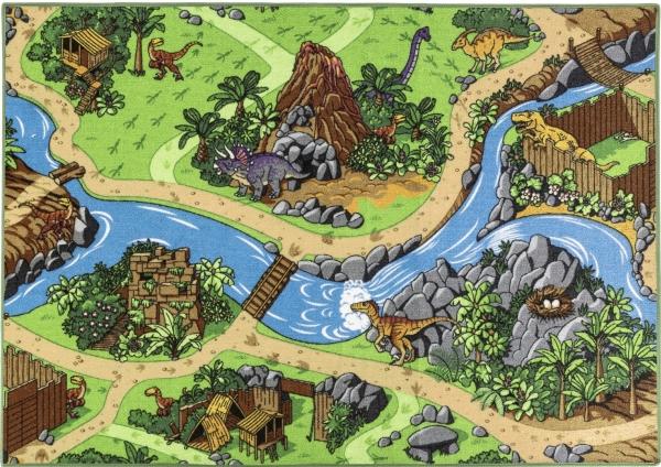 Image du produit Rebel Tableau Legetaeppe "Dino World" 95 x 133 cm (133 x 95 cm)