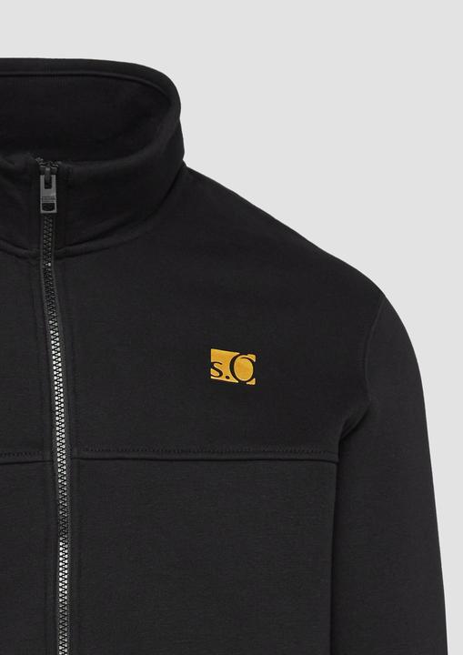 Produktbild s.Oliver Sweatshirt Jacke Sweatjacke mit Gold- oder Silber-Print (L)