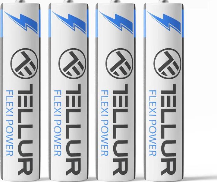 Image du produit Tellur Flexi Power battery, Super Alkaline, AAA LR03, 1.5V, 4 pcs/set (4 pcs, AAA)