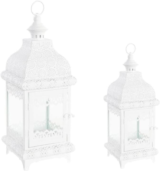 DKD Home Decor Lanterne da tavolo per arredamento casa