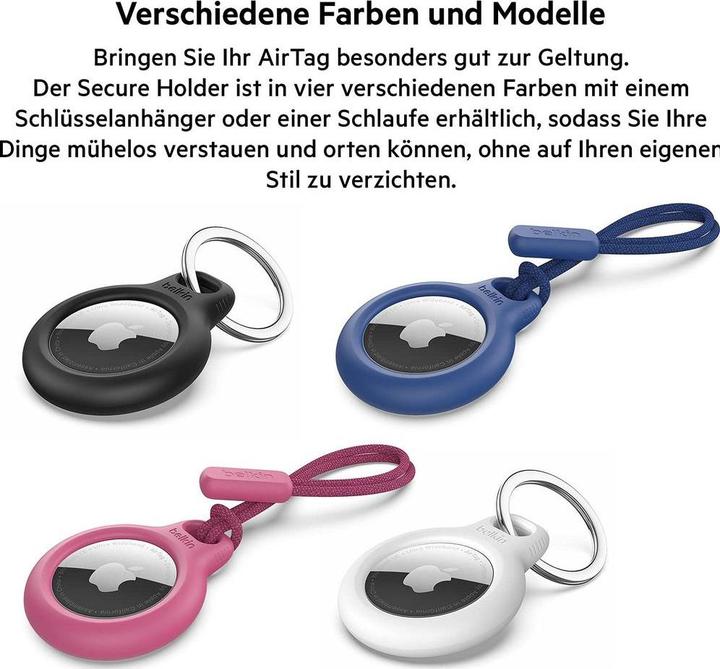 Produktbild Belkin AirTag Schlüsselanhänger 2er Set
