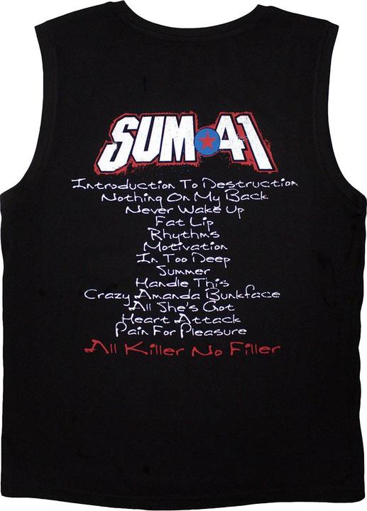 Actual product image Universal Textiles Unisex Adult All Killer No Filler Track List Tank Top (L)