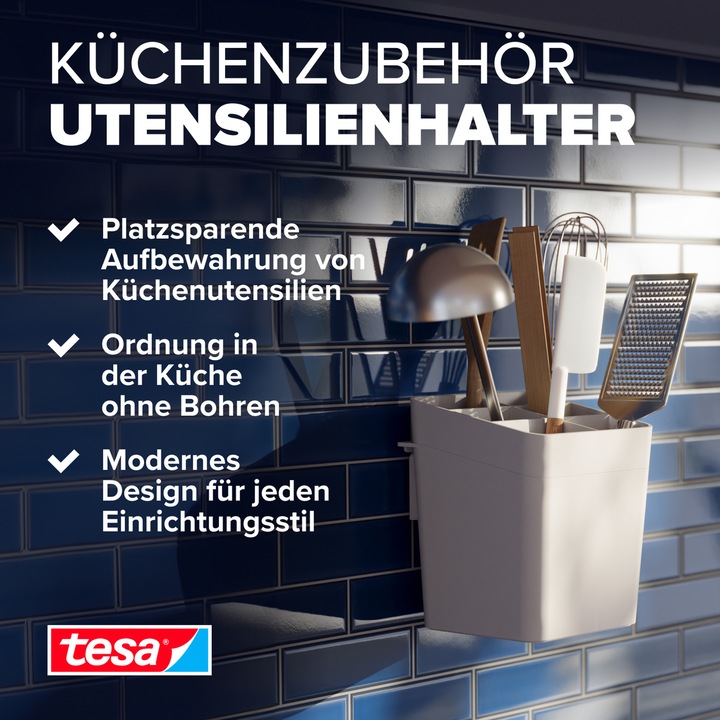 Produktbild tesa Küchenutensilienhalter