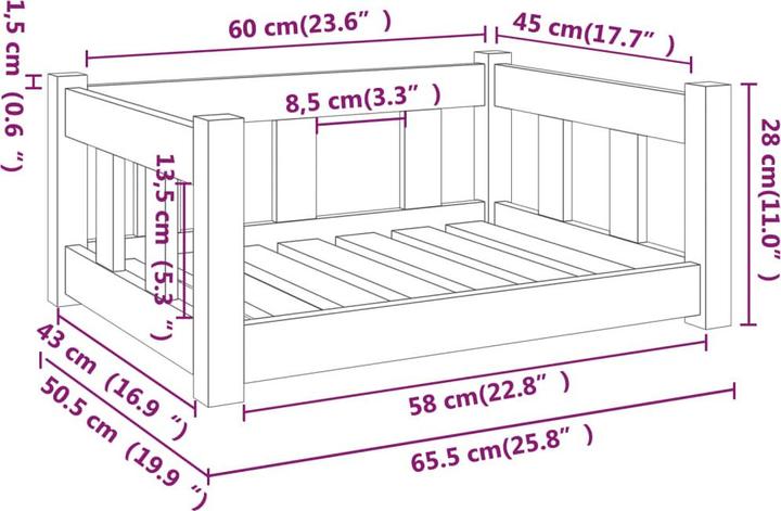 Image du produit vidaXL Hundebett (Chien)
