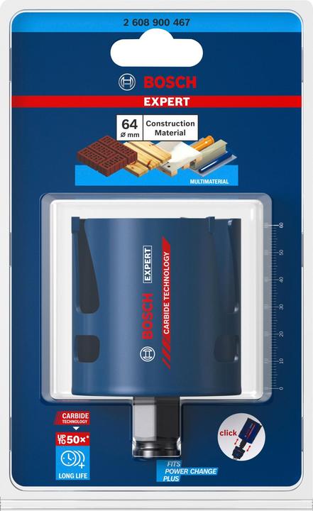 Immagine prodotto Bosch Professional Zubehör Seghetto per materiali da costruzione Expert, 64 x 60 mm (64 mm)