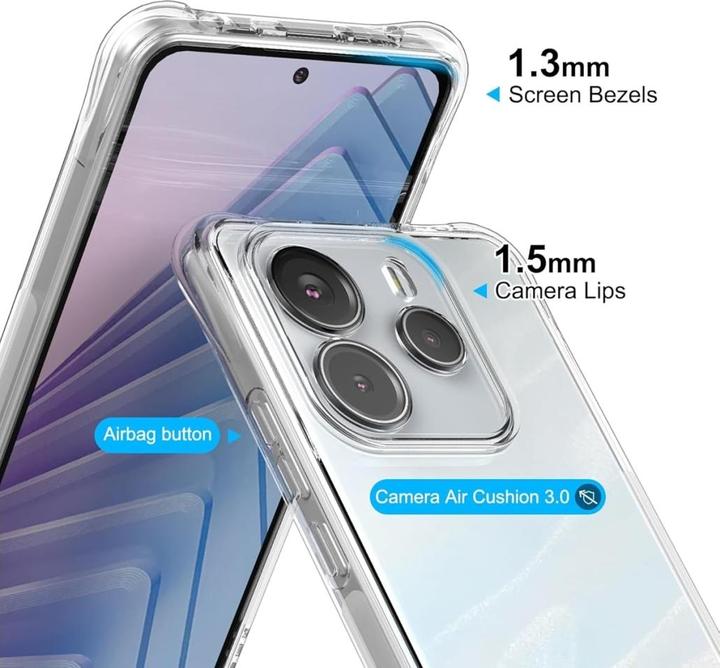 Produktbild Screenguard Hülle Crystal Soft Airbag Bumper (Xiaomi Redmi Note 14)
