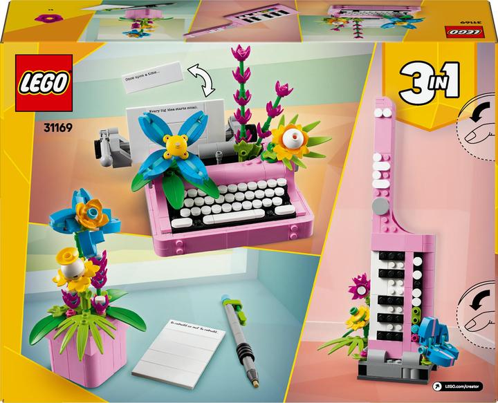 Immagine prodotto LEGO Schreibmaschine mit Blumen (31169, LEGO Creator 3-in-1)