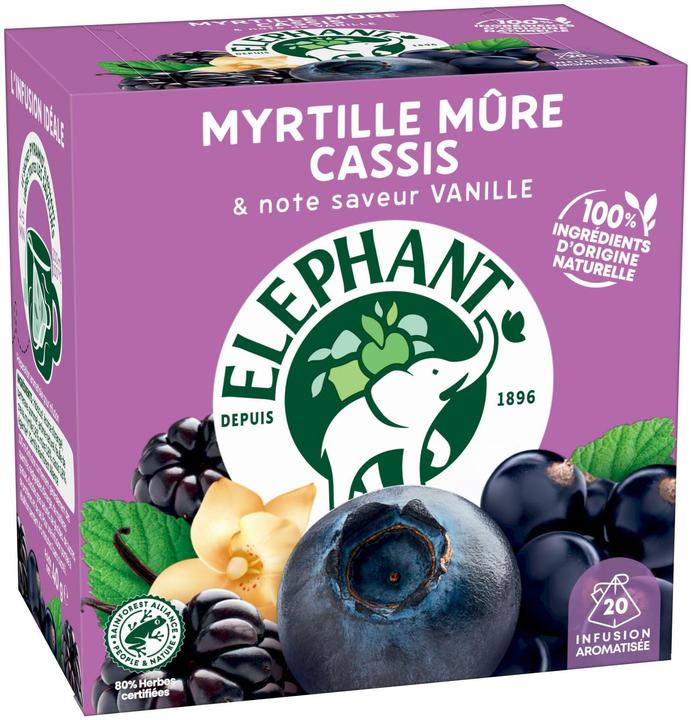 Elephant Infuso Myrtille Múre Cassis (40 g)